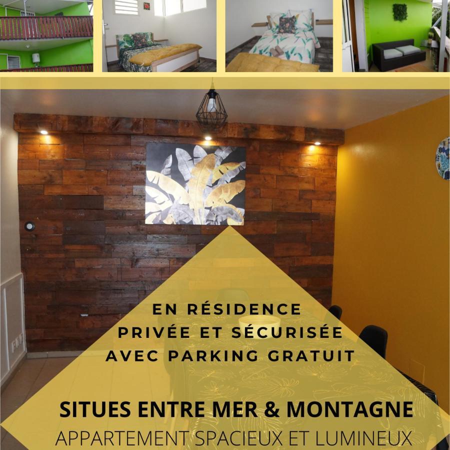 Les Cles Du Bonheur2, Entre Mer & Montagne Apartman Les Trois-Bassins Kültér fotó
